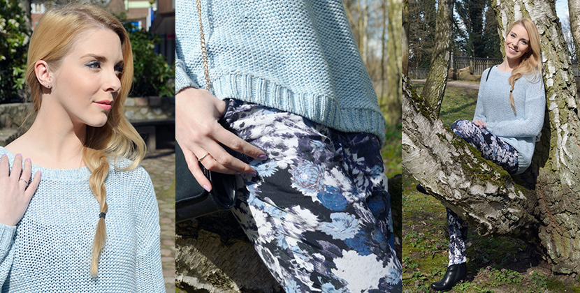 Titelbild_Wie-Es-Euch-Gefällt_Blog_Belle-Melange_Outfit_Fashion_Blumen_Stoffhose_Strickpullover_1